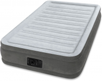 Надувная кровать Comfort-Plush 99х191х33см, встроенный насос 220V Intex 67766